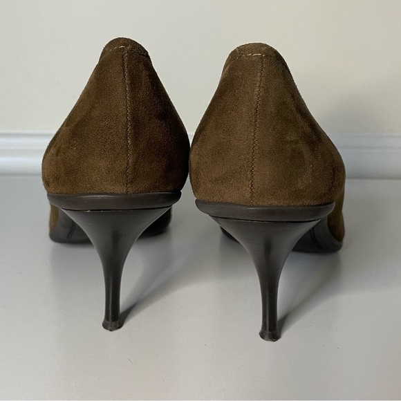 COACH Brown Suede Pointed Toe Pumps, Size 10B - Picture 9 of 13